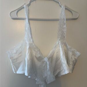 Elegant White Lace Bralette & Shorts Set